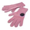 FENDI FXY554 Zucca patch glove logo gloves Wool / Cashmere pink