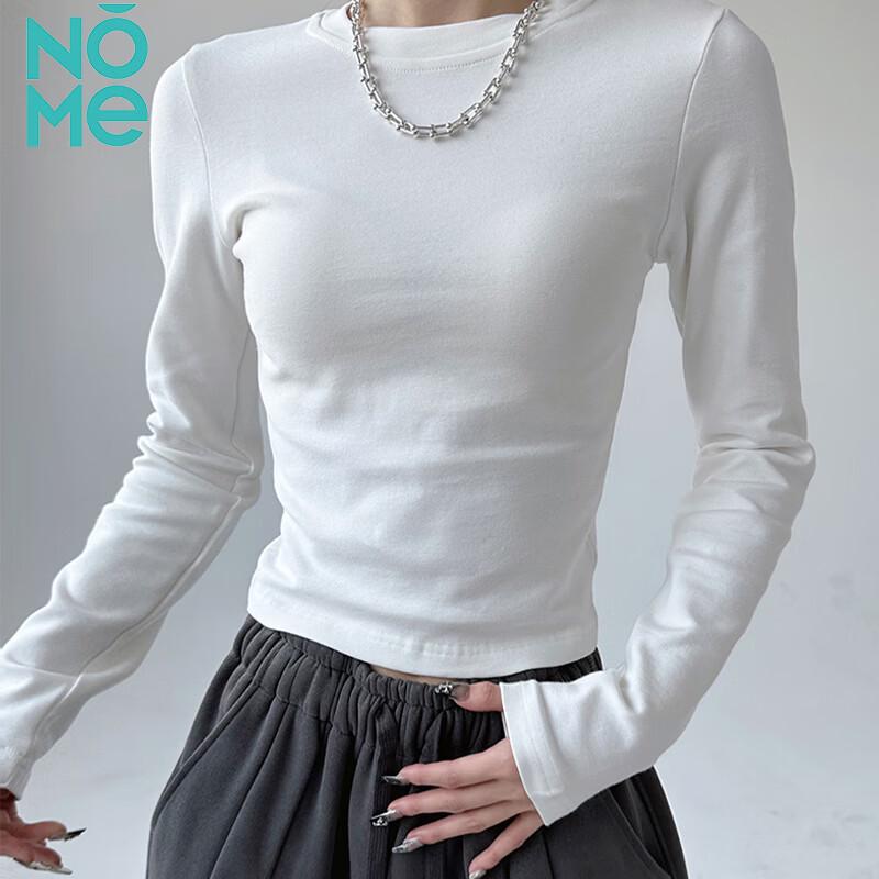 NOME Women s Cropped Slim-Fit Long Sleeve T-Shirt 2XL