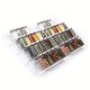 1/2Piece Spice Drawer Organizer Acrylic Spice Rack for Kitchen Organization Countertop Storage Tray Seasoning Jar Shelf