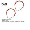 2Pcs Women Headband with Clips Double Layer Design Anti-slip Hairband Bang Braided Hair Hoop Hair Accessories