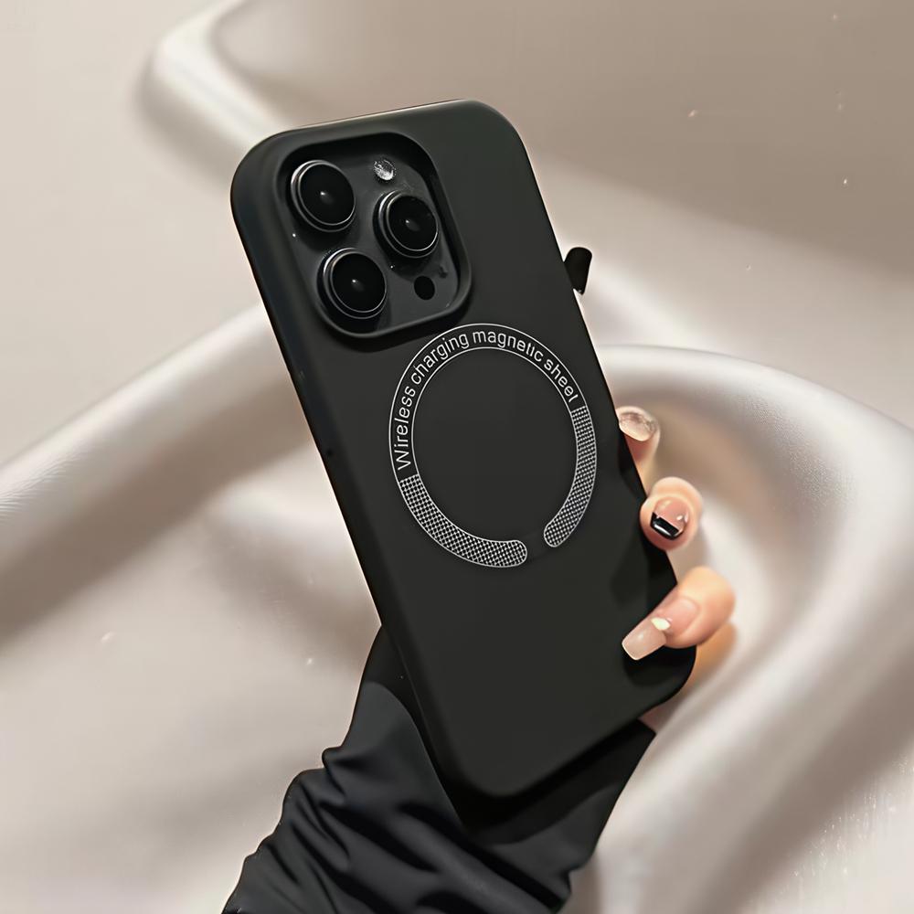 MagSafe Liquid Silicone Phone Case for Apple iPhone 16Promax - Mykt silikon, fallbestandig telefondeksel for Apple iPhone 16/15/14/13/12/Pro/Promax