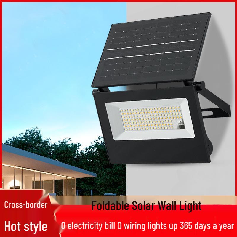 Foldable Cross-Border Solar LED Garden Light with Human Body Induction