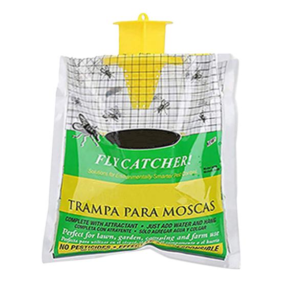 

Наружная подвесная ловушка для мух, натуральный охотник на мух с предварительной наживкой, одноразовая стабильная конюшня, ловушка для мух, сумка для привлечения мух, инструмент для отпугивания мух на ферме жёлтый