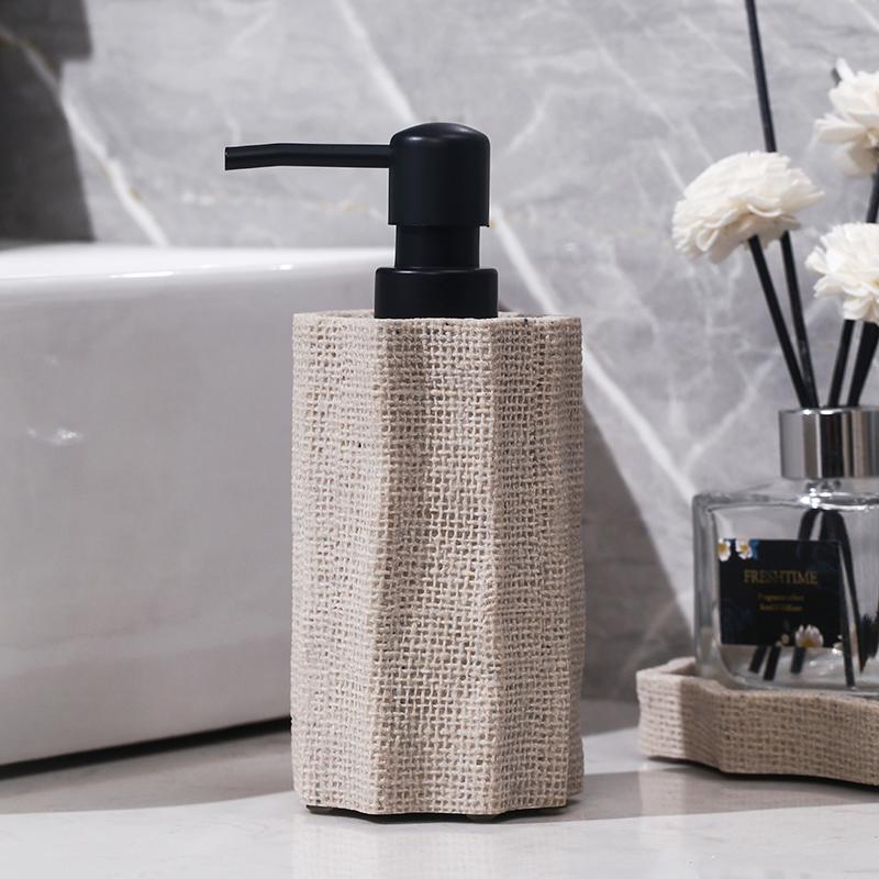 Nordic Style Hotel Homestay Hand Sanitizer Separate Bottle Household Press Type Lotion Shampoo Bath Gel Bottle Shampoo Dispenser
