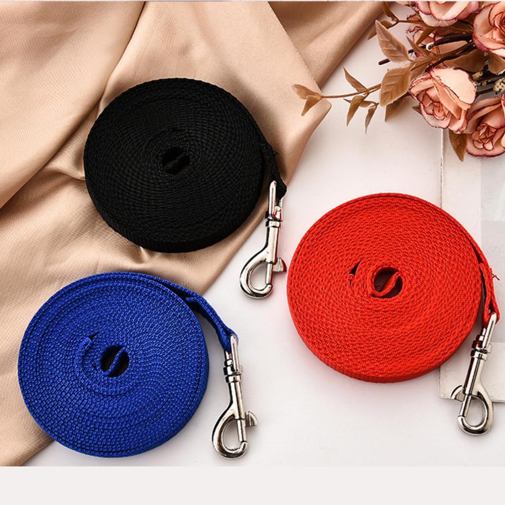 Long Leash 20m for Dogs and Training Ideal for Pet Outdoor Dog and Recall Training [KOREWA] Cats, Leash, Walks, Use, Parks, (Red)