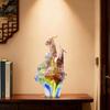 Three Rams Auspicious Dawn LIULI Figurine Oriental Classical Chinese Handcrafted Sculpture for Living Room Entryway Office - New Chinese Style Home
