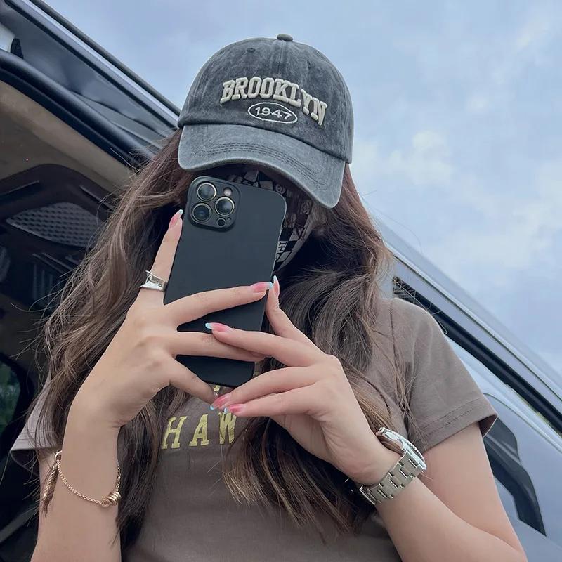 Cap For Men And Women'S Cowboy Baseball Cap Summer Cotton Hat Snapback Hip-Hop Hat Casual Gorra Hombre Visor Brooklyn Alphabet Baseball