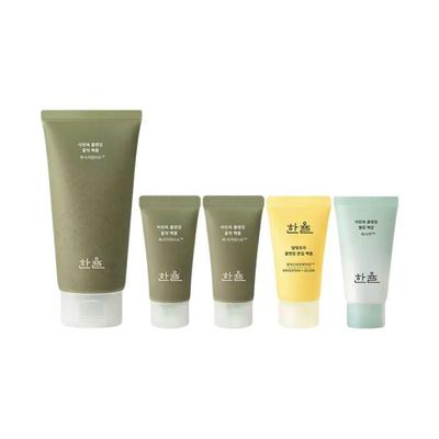 Pure Artemisia Cleansing Pack Foam Set (4.06 Fl Oz + 4 Mini Cleansers) | Deep Pore & Daily Cleanser | Korean Skincare
