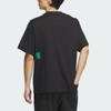 Adidas Graphic Print Loose Breathable Round Neck Short Sleeve T-Shirt Unisex Tops Black IT3925