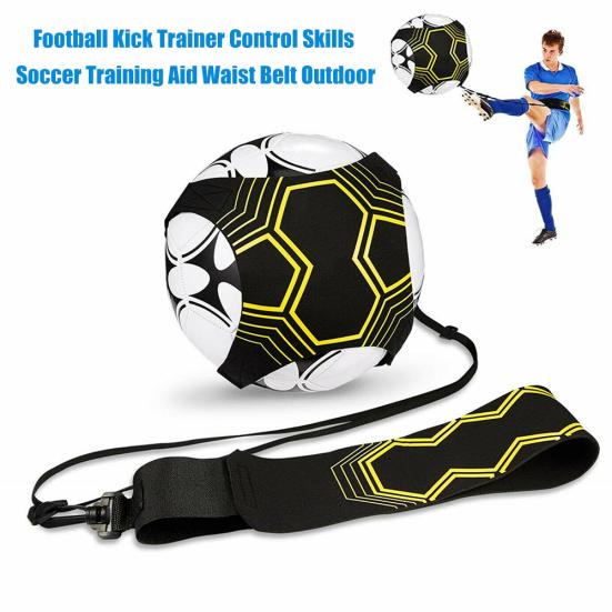 Adjustable Football Kick Trainer Soccer Kicker Training Aid Equipment Waist Belt