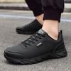 A015 Men's Lightweight Leather Low-Top Running & Casual Shoes for Spring and Autumn