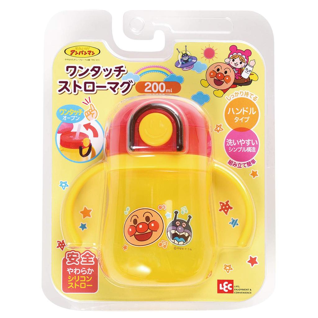 LEC Anpanman One-Touch Straw Mug 200ml