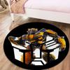 Bumblebee Transformers Round Area Rug,Carpet Rug for Living Room Bedroom Sofa Playroom Decor,Non-slip Floor Mat43