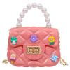 Ručne vyrobená záplata DIY mini taška reťazka crossbody taška princezná taška detská peňaženka na drobné gélová taška