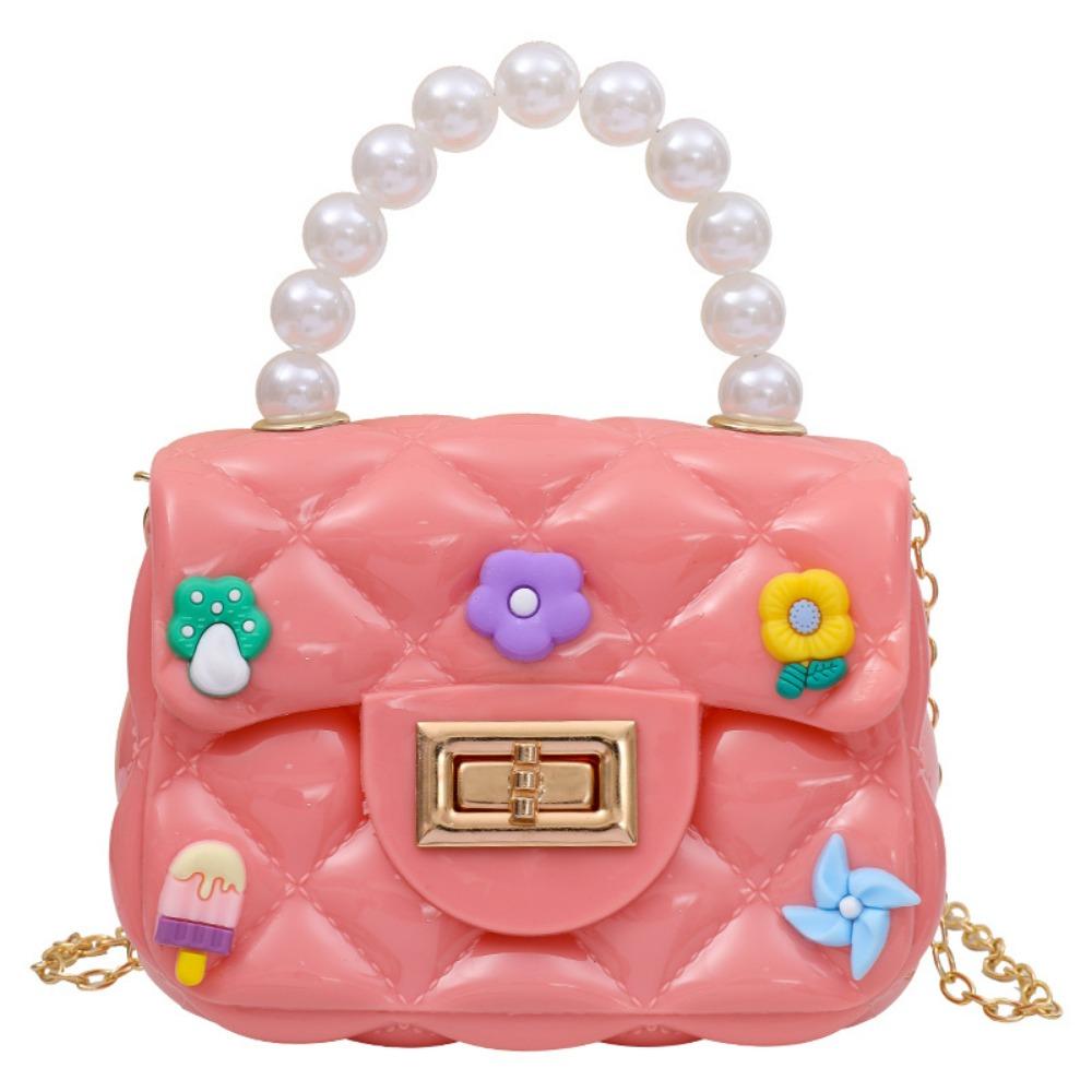 Ručne vyrobená záplata DIY mini taška reťazka crossbody taška princezná taška detská peňaženka na drobné gélová taška