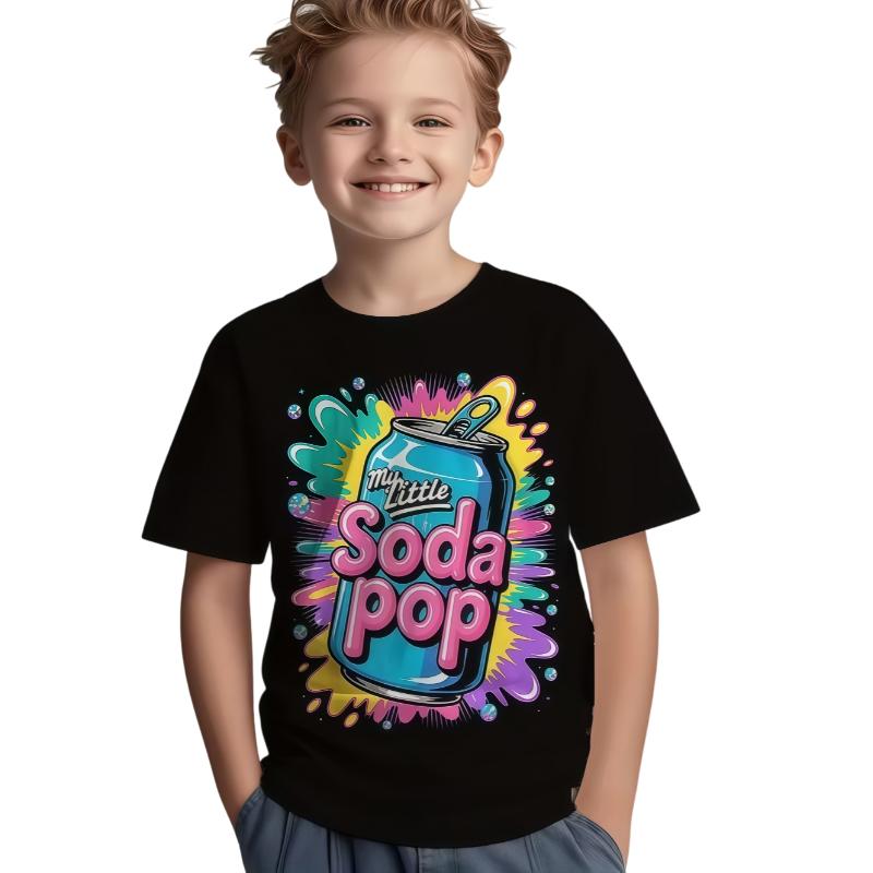 Koszulka My Little Soda Pop dla Dzieci K-Pop Muzyka Koreańska Anime Koszulka Rap Hip Hop Ubrania dla Dziewczynki Prezent Uroczy Napis Koszulka Dziecięca Góra