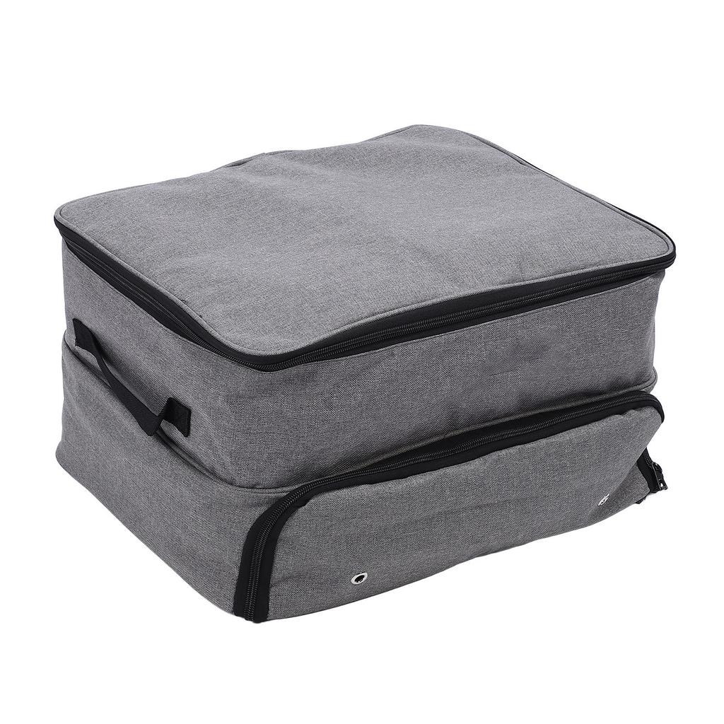 Club Trunk Storage Bag Grey Water Resistant Ventilated Polyester Car Locker with Separate