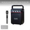 2 Wireless Microphones Portable Karaoke Speaker, Bluetooth PA System, Sound Card Standard