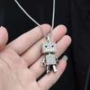 Robot Animated Girl Simple Temperament Design Versatile Clavicle Chain Necklace Pendant