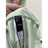 2025 Summer New C * Der Original Order Green Flower-De-Luce Backless Yarn Temperament Waist Hugging Dress