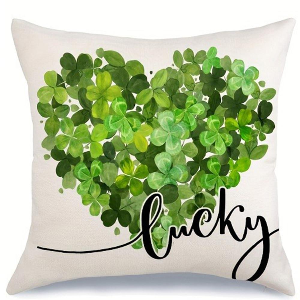 St. Patrick's Holiday decoration pillowcase is suitable for home room sofa cushion cover friend gift