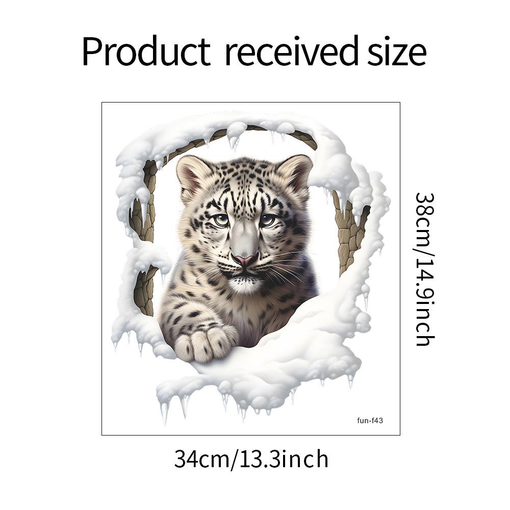 

Окрашенная имитация сломанной стены леопардовые стеклянные двери и окна домашнее украшение настенная наклейка электростатическая УФ 34*38CM/fun-f43