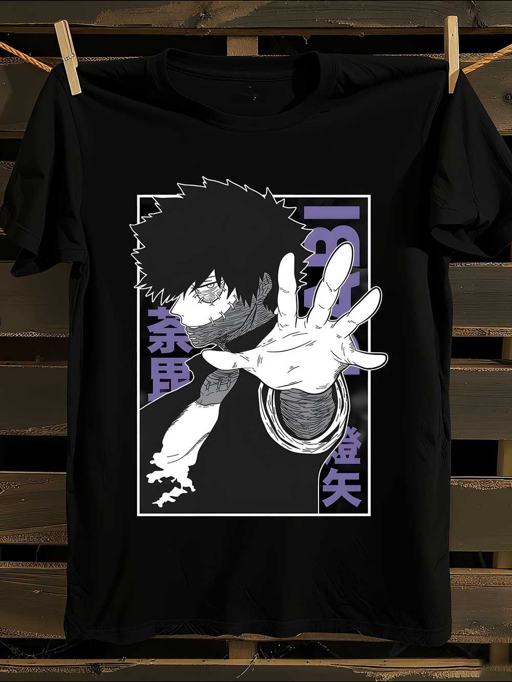 Dabi Villain Anime T-Shirt Mens Tshirt Womens Tshirts with Letters Print Short Sleeves T-Shirt Casual Street Tee Shirt Top XL