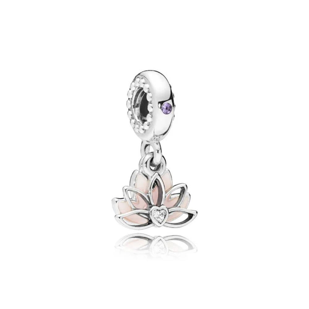 New S925 Silver Flag Balance Tower Charm Pendant for Bracelets Necklaces DIY Women Fine Jewelry Accessories