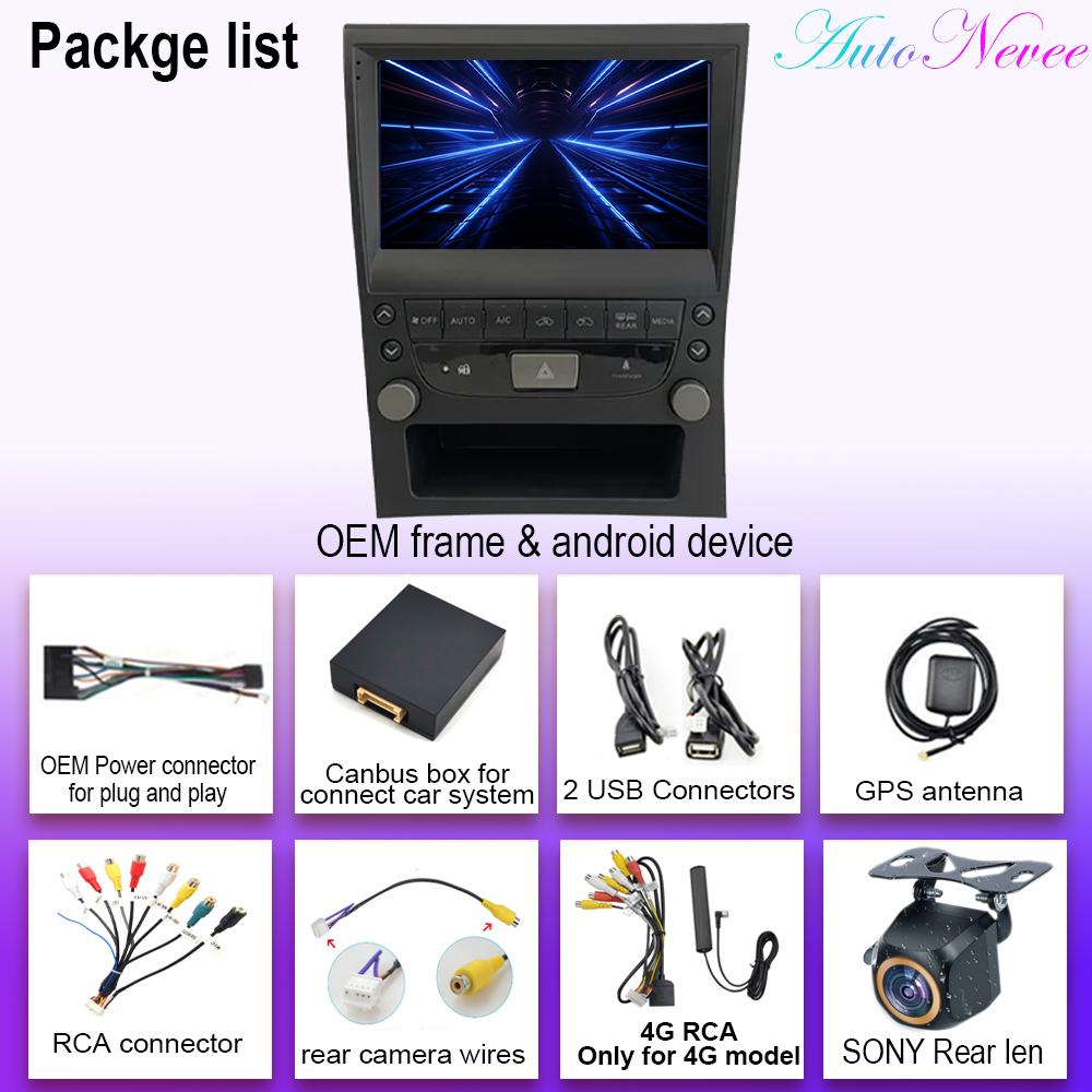 Navigation GPS Android Auto For Lexus GS GS300 GS350 1999 - 2004 Carplay Car Video Player 2din DVD Multimedia Head Unit 2K BT