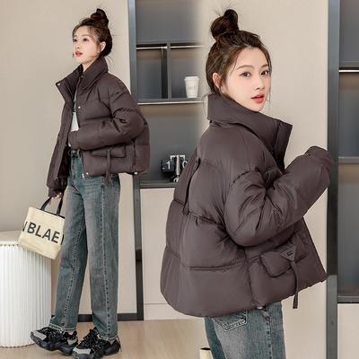 2025 Koreanische Version Winter neue schlankmachende und verdickte kurze Baumwollkleidung Damen lockere Studenten Steppjacke Trend