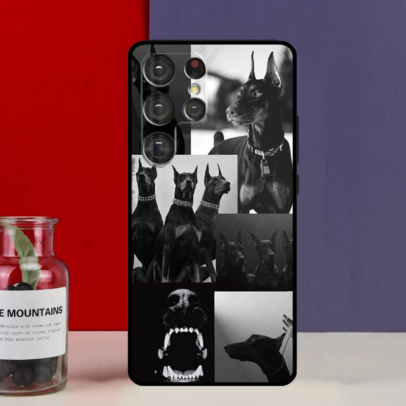 Animal Doberman Dog Funda Case For Samsung Galaxy S25 Ultra S9 S10 S20 S21 S22 Plus S23 Ultra S24 FE Phone Cover