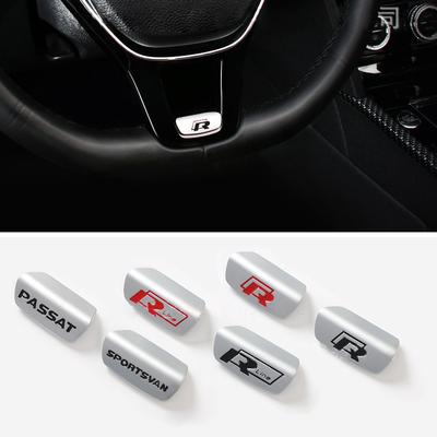 2026 Hot For VW VOLKSWAGEN 3D Metal R R Line GTI Badge Steeling Wheel Cover Stickers Car Styling For VW Golf GTI Sportsvan Sagit