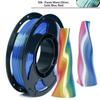 1 kg Hedvábné Duhové Pla Filament 1,75 mm Lesklý Vícebarevný Filament pro 3D Tiskárnu Rychlá Změna Barvy +/-0,03 mm 1 kg Cívka