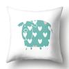 Simple Plaid Animal Pillowcase Puppy Cat Giraffe Pillowcase Children's Room Home Decoration Living Room Sofa Cushion Cover