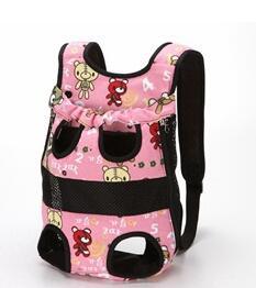 

Pet Backpack for Outdoor Use Portable Cat and Dog Bag Breathable Pet Backpack Pet Outdoor Bag Backpack Pet Bag Carrying Supplies S розовый