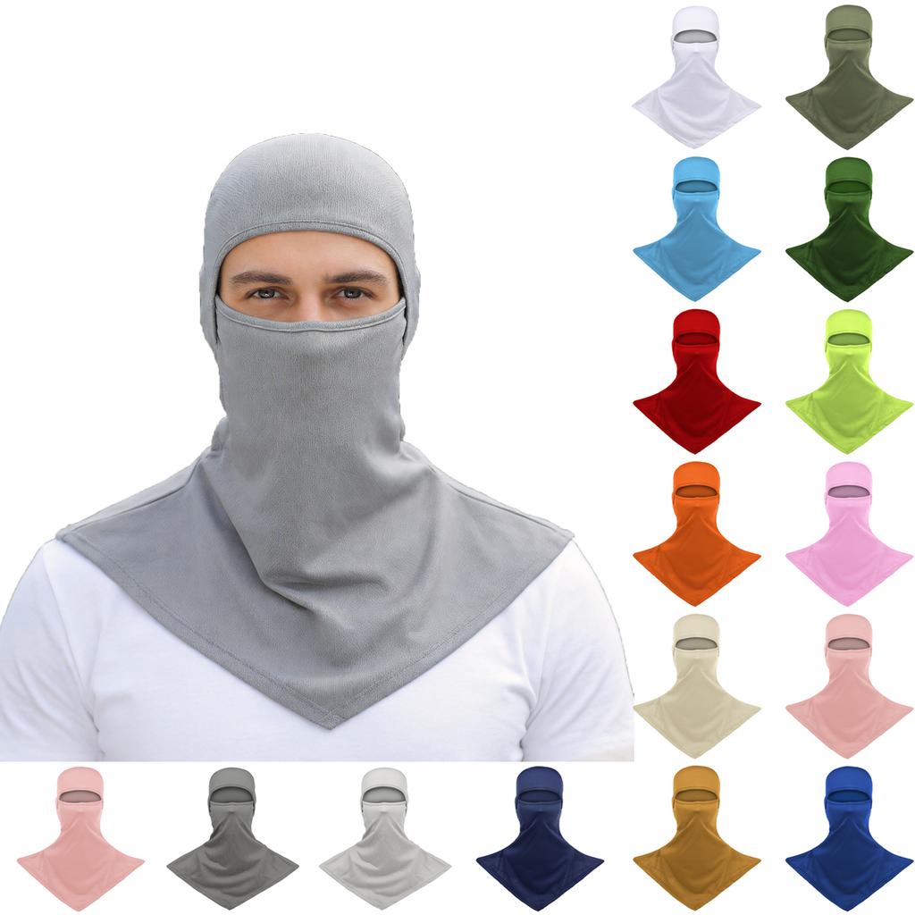 Maschera Balaclava Integrale Maschera Facciale Tessuto Traspirante Leggero Protezione UV Ghetta per il Collo per Attività all'Aperto Ciclismo Corsa Escursionismo