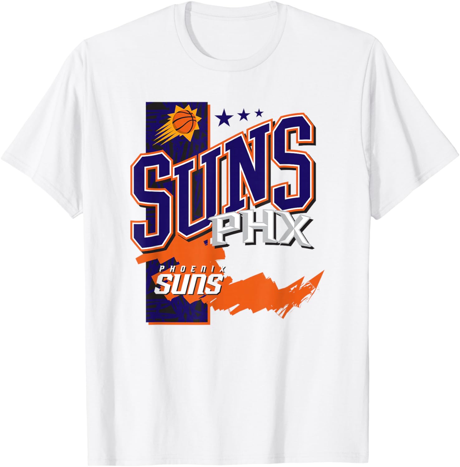 NBA Official Phoenix Suns Barred Player T-Shirt S разноцветный