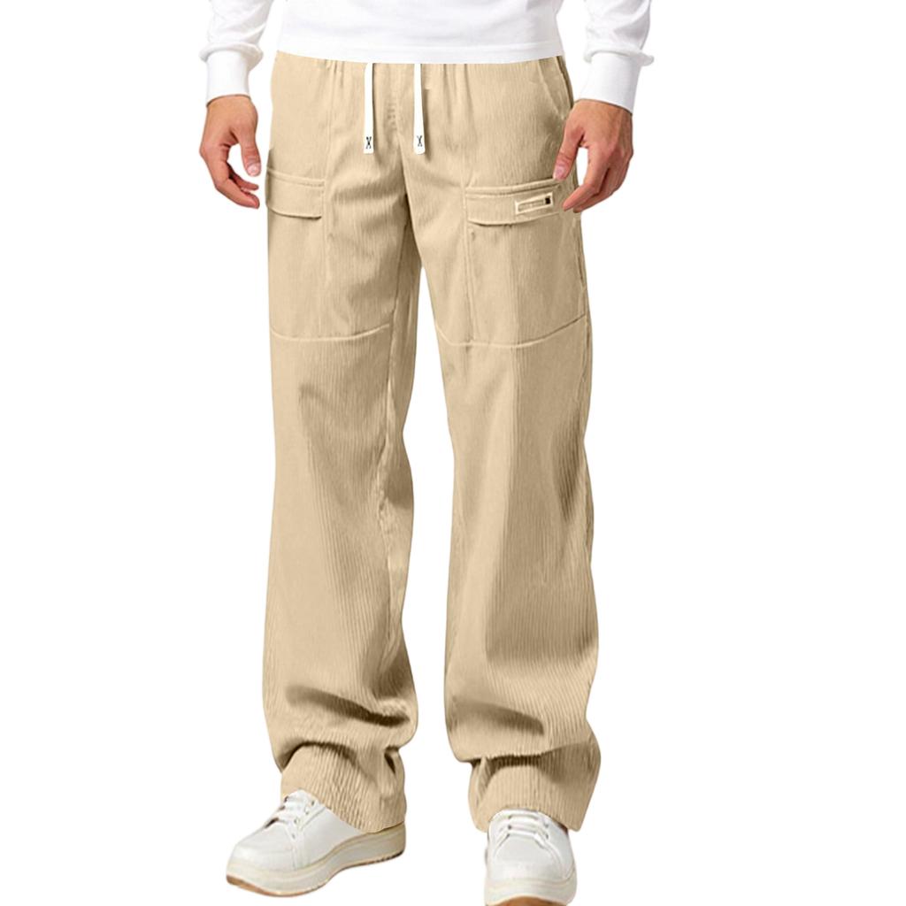 Men's Fashion Leisure Middle Waist Long Style Casual Pants