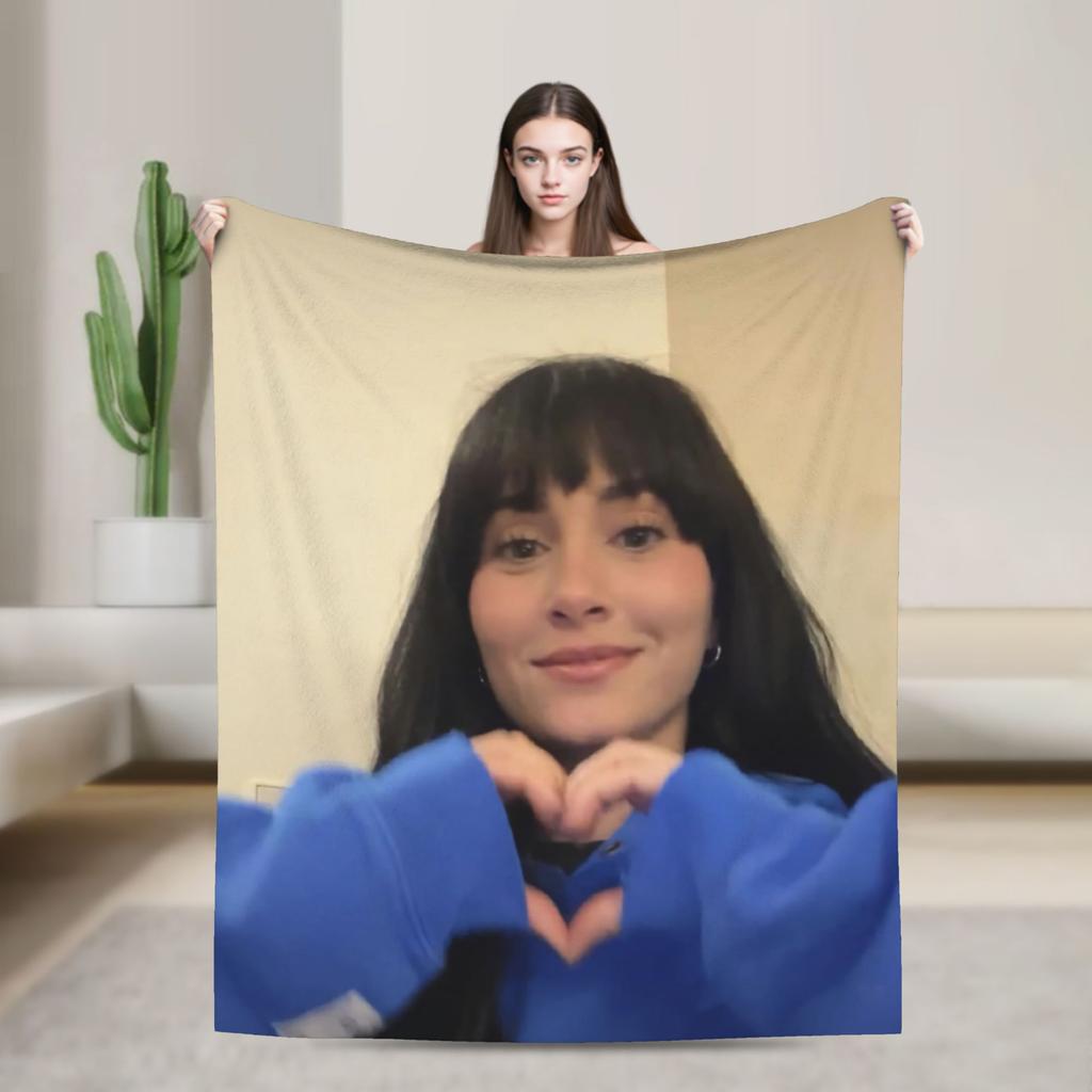 3D A-Aitana Blanket Spanish Singer Travel Office Flannel Throw Blanket For Couch Chair Sofa Bed Super Warm Bedspread Gift Idea
