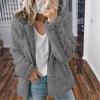 Suéter tipo cárdigan con capucha de manga larga de invierno para mujer, chaqueta informal, abrigo
