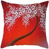 Oil Painting Tree Cushion Cover for Sofa Livingroom Pillow Case Home Decoration % Polyester Vintage Throw Pillow Cover
