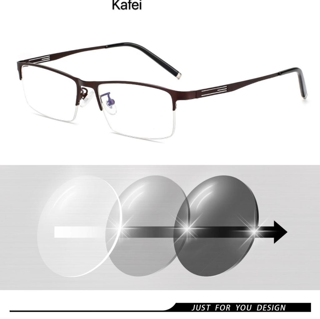 Titanium Alloy Photochromic Myopia Eyeglasses Women Men Prescription Spectacles Eyewear +0.5 +0.75 +1 +1.25 +1.5 +2 +2.5 To +6