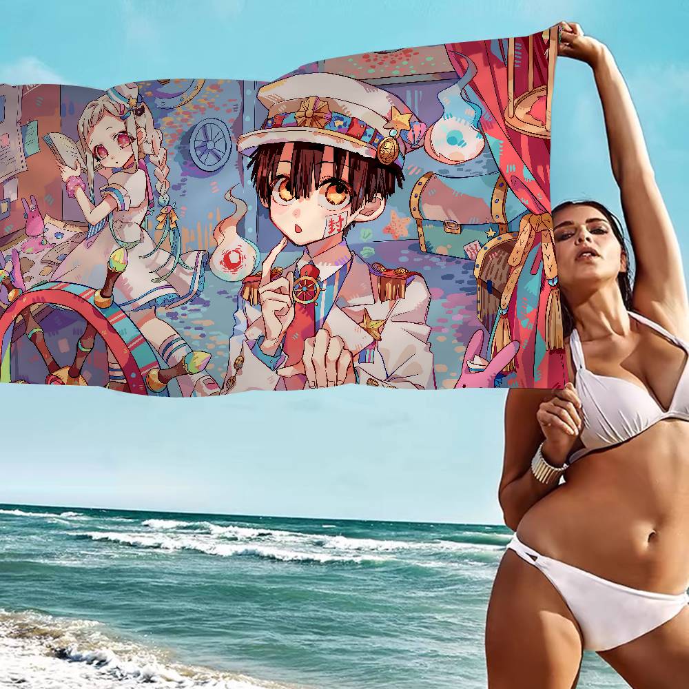 Anime Toilet-Bound Hanako Kun Microfiber Printed Beach Towel Mountain Climbing Yoga Beach Swimming Running Absorbent Soft Towel