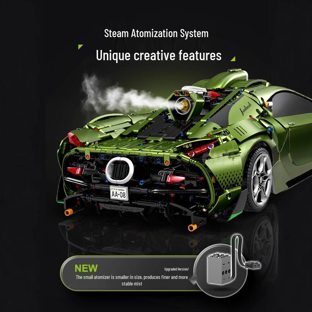 Gu Li 10628 Mamba Green Koenigsegg Sports Car Building Blocks Compatible with Lego