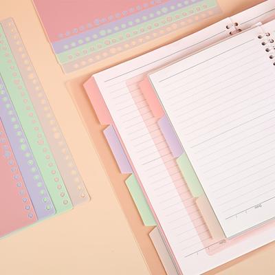 Plastic Ringband Index Tabs Losbladig Notitieboek Scheidingspagina's School Kantoor Schrijfwaren Plastic Ringband Index Scheidingspagina
