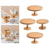 Bamboo Cake Dome Cover Appetizer Serving Tray Cheese Snacks Board Platter Round Birthday