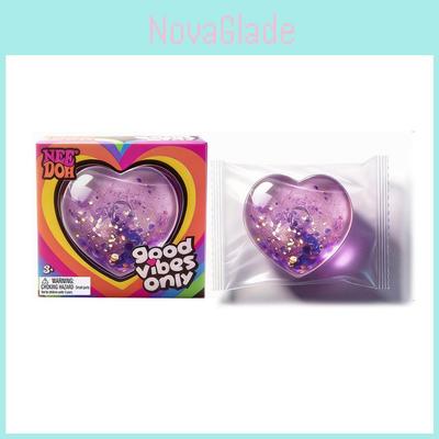 Heartshaped Stress Ball Soft Touch Reboundable Portable Handheld Toy For Adults And Kids