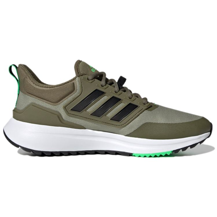 Adidas EQ21 Comfortable Fabric Durable Low-Top Running Shoes Men Sneakers Olive-Green H68086