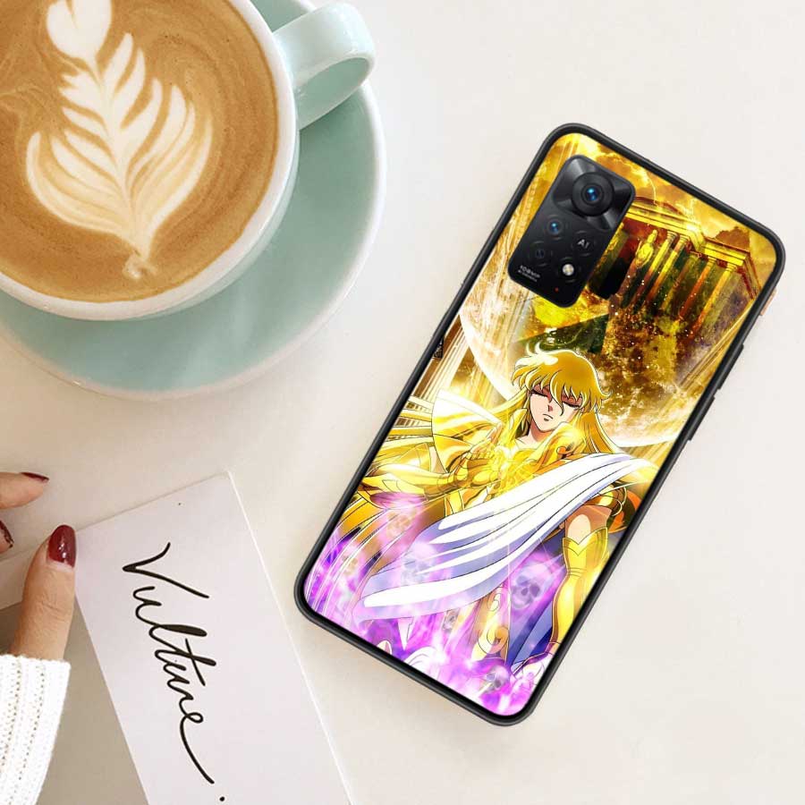 Saint Seiya Knights Of The Zodiac Case Phone For Redmi 13 14C 12 12C Note 14S 14 Pro Plus 10 10A 10C 9 9A 9C 9T 8 8A 7 7A TPU Cl
