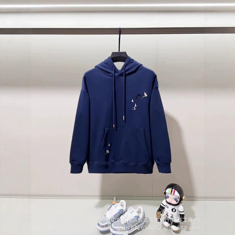 2026 Fall Embroidered Hooded Sweatshirt Loose Unisex Casual Top Teens